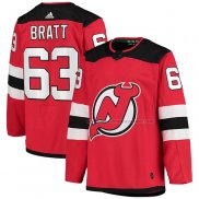 Maillot Hockey New Jersey Devils Jesper Bratt Domicile Authentique Rouge