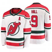 Maillot Hockey New Jersey Devils Taylor Hall Alterner Breakaway Blanc