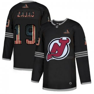 Maillot Hockey New Jersey Devils Travis Zajac 2020 USA Flag Noir