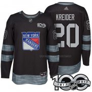 Maillot Hockey New York Rangers Chris Kreider 1917-2017 100th Anniversaire Noir