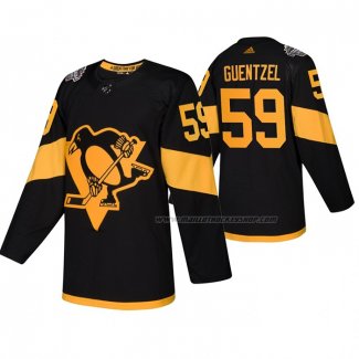 Maillot Hockey Pittsburgh Penguins Jake Guentzel Authentique 2019 Stadium Series Noir