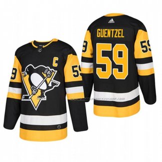 Maillot Hockey Pittsburgh Penguins Jake Guentzel Domicile Authentique Joueur Noir