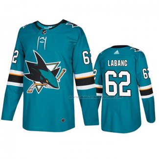 Maillot Hockey San Jose Sharks Kevin Labanc Domicile Vert