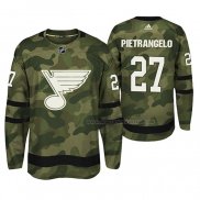 Maillot Hockey St. Louis Blues Alex Pietrangelo Authentique Armed Special Forces Joueur Camouflage