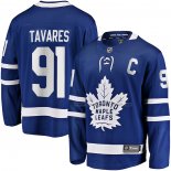 Maillot Hockey Toronto Maple Leafs John Tavares Captain Patch Domicile Breakaway Bleu