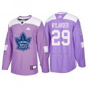 Maillot Hockey Toronto Maple Leafs William Nylander 2018 Fights Cancer Volet