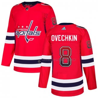 Maillot Hockey Washington Capitals Alex Ovechkin Drift Fashion Rouge