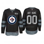 Maillot Hockey Winnipeg Jets Personnalise Noir