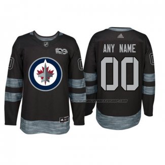 Maillot Hockey Winnipeg Jets Personnalise Noir