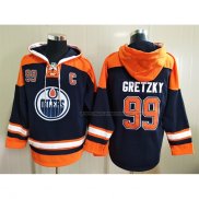 Veste a Capuche Edmonton Oilers Wayne Gretzky Bleu